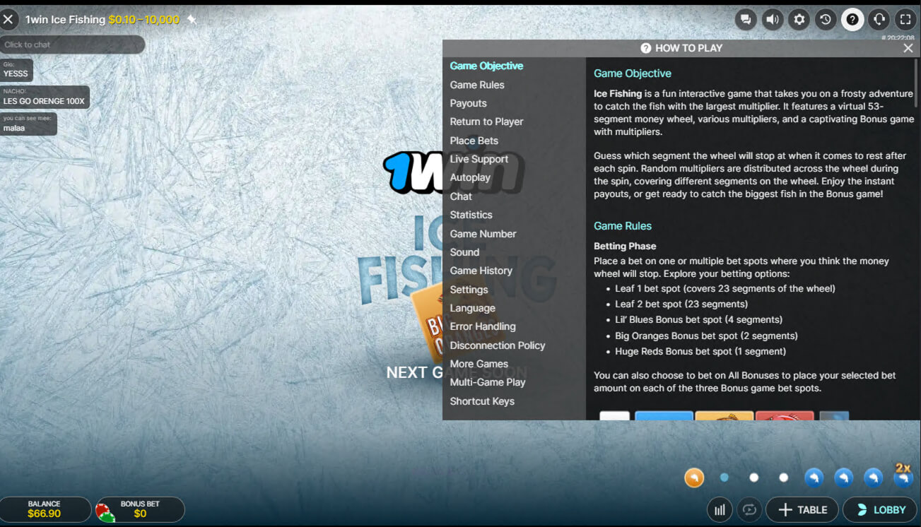 Ice Fishing — schermata obiettivo e guida completa